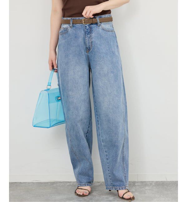 IENA「《追加2》カーブシルエットデニム」|デニム|