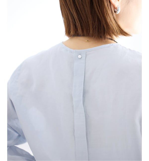 IENA「《新色/WEB限定/追加2》ラミーリヨセルノーカラーブラウス」|シャツ・ブラウス|