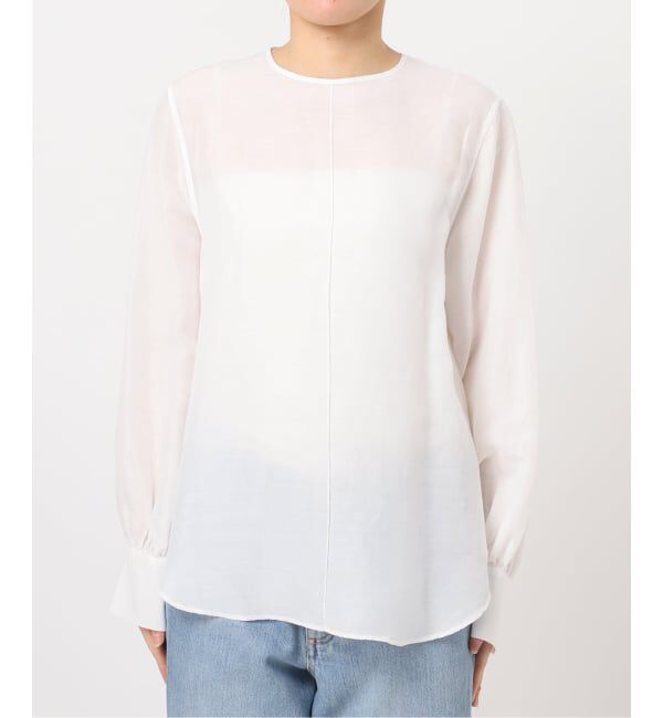 IENA「《新色/WEB限定/追加2》ラミーリヨセルノーカラーブラウス」|シャツ・ブラウス|