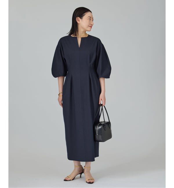 VERMEIL par iena「《追加4》P/Ry ウエストシェイプワンピース」|ワンピース|
