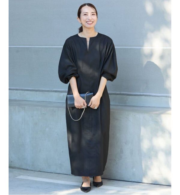 VERMEIL par iena「《追加4》P/Ry ウエストシェイプワンピース」|ワンピース|