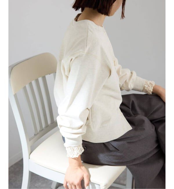 IENA「《追加》ジップオープン2WAYスウェットプルオーバー」|スウェット・ジャージ|