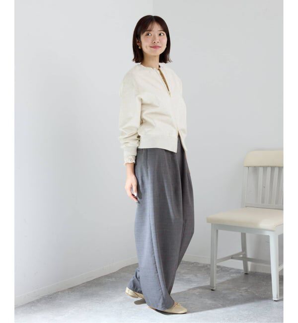 IENA「《追加》ジップオープン2WAYスウェットプルオーバー」|スウェット・ジャージ|