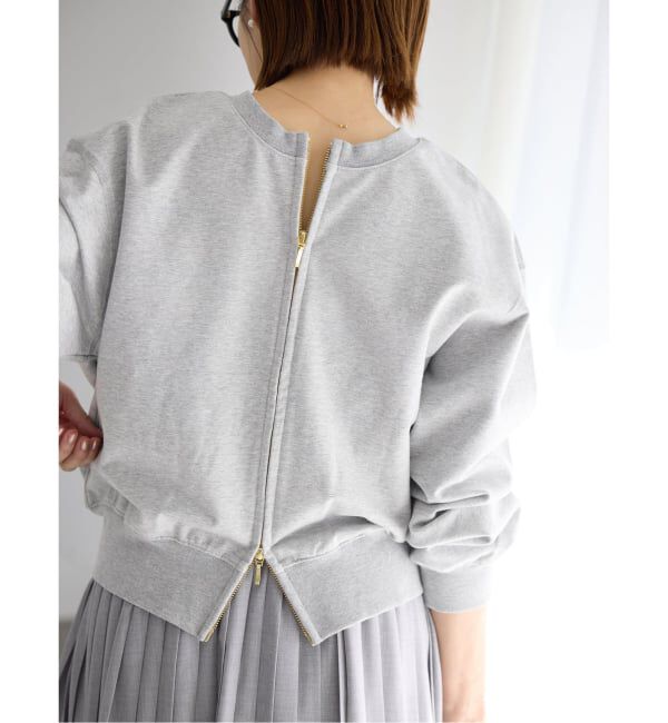 IENA「《追加》ジップオープン2WAYスウェットプルオーバー」|スウェット・ジャージ|