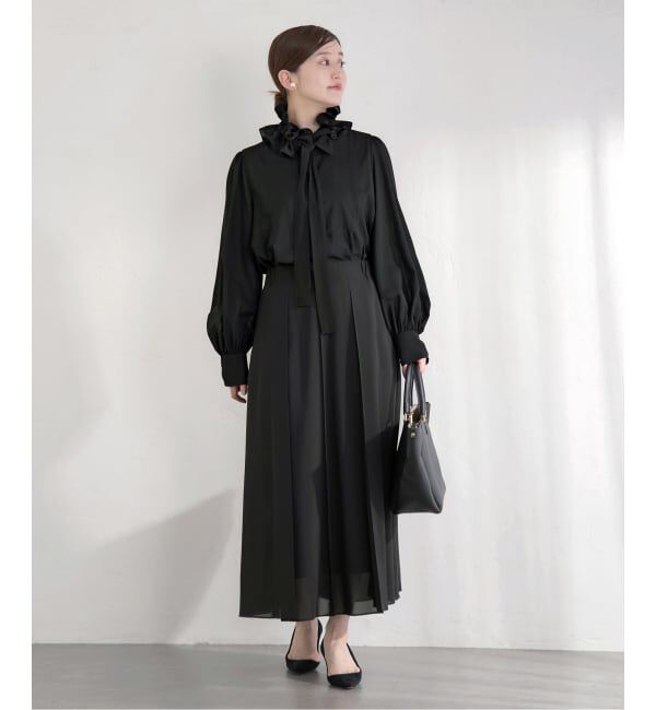 IENA「《追加》&NAVYシアーボウタイブラウス」|シャツ・ブラウス|