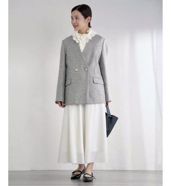 IENA「《追加》&NAVYシアーボウタイブラウス」|シャツ・ブラウス|