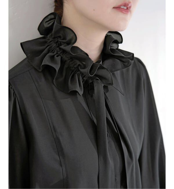 IENA「《追加》&NAVYシアーボウタイブラウス」|シャツ・ブラウス|