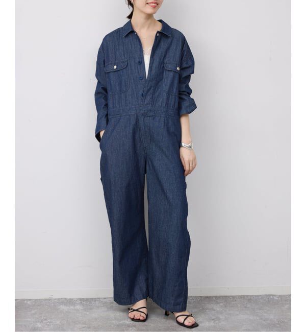 SLOBE IENA「UNIVERSAL OVERALL SLOBE別注 デニムオールインワン」|オールインワン|