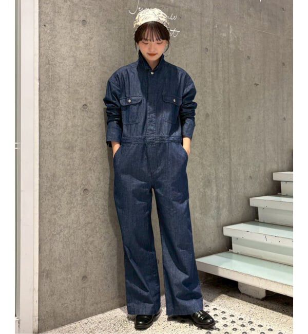 SLOBE IENA「UNIVERSAL OVERALL SLOBE別注 デニムオールインワン」|オールインワン|