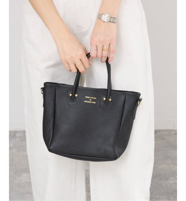 IENA「《WEB限定》YOUNG&OLSEN EMBOSSED LEATHER D TOTE S バッグ YO2601-GD003」|トートバッグ|
