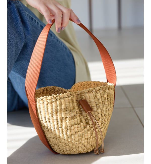 IENA「《予約》MUUN/ムーニュ  MINI ORBI バッグ MORB_COT_NRUEC」|ハンドバッグ|キャメル