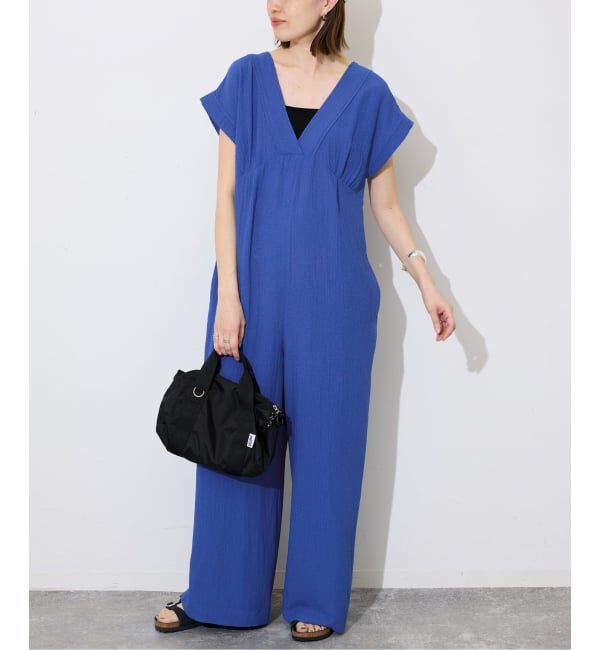 SLOBE IENA「《予約》シュリンクPEデザインオールインワン」|オールインワン|