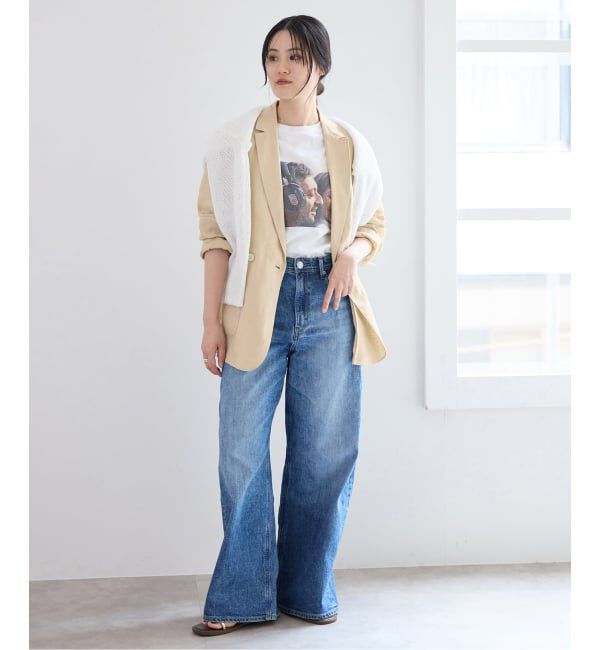 IENA「《追加予約》ウォッシャブル ソフトリネン リラックスジャケット」|テーラードジャケット|