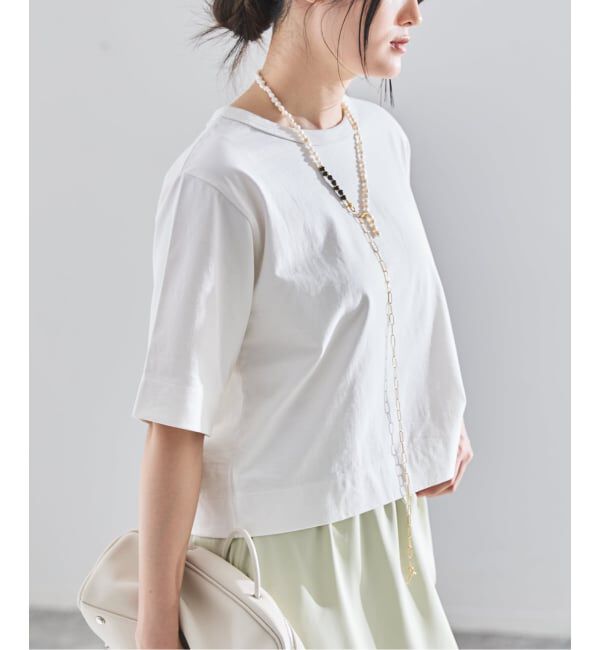 IENA「《予約》クロップドTシャツ」|Tシャツ・カットソー|