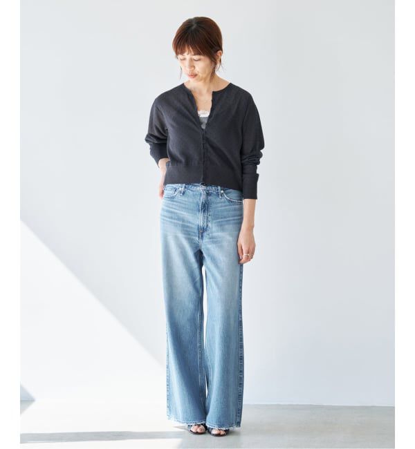 IENA「《予約》フロッキードットミニカーディガン」|カーディガン|