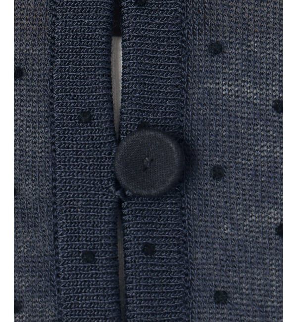 IENA「《予約》フロッキードットミニカーディガン」|カーディガン|