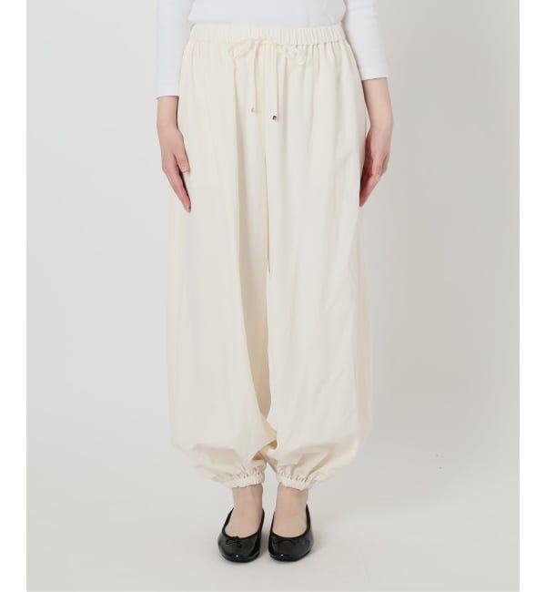 IENA「《予約》ウォッシャブル コットンタフタバルーンパンツ」|その他|