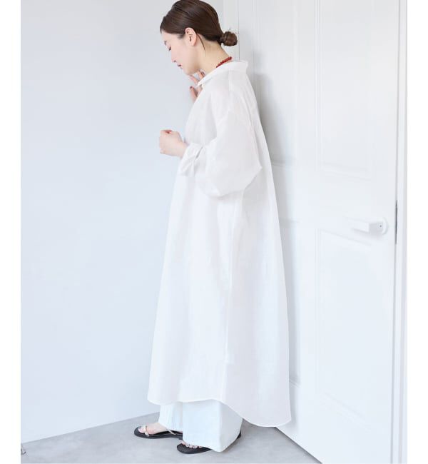 IENA「《予約》ラミーリヨセルシャツワンピース」|ワンピース|