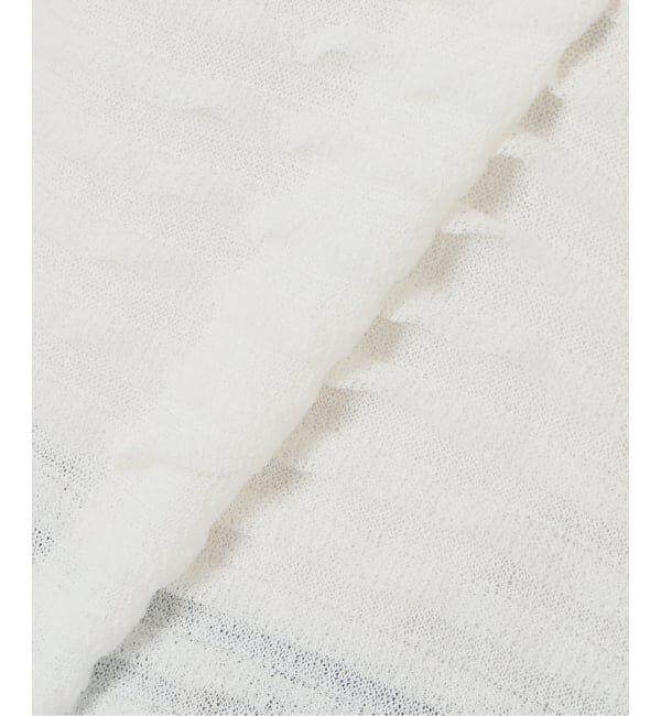 IENA「《予約》ウォッシャブル シアーフリルプルオーバー」|ニット・セーター|