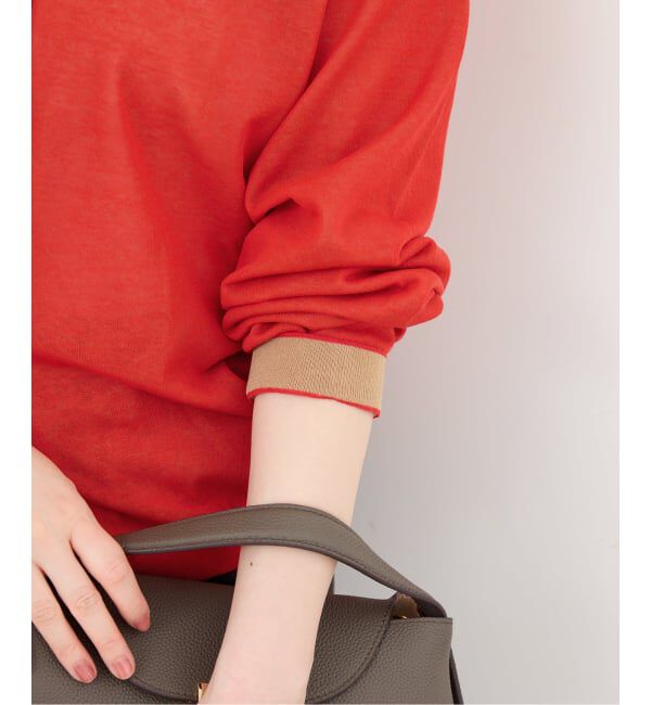 IENA「《予約》ウォッシャブル ダブルレイヤードカーディガン」|カーディガン|