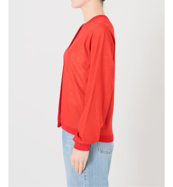 IENA「《予約》ウォッシャブル ダブルレイヤードカーディガン」|カーディガン|