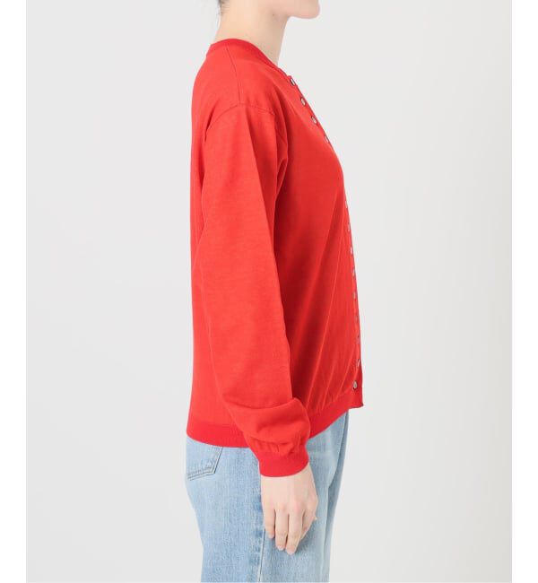 IENA「《予約》ウォッシャブル ダブルレイヤードカーディガン」|カーディガン|