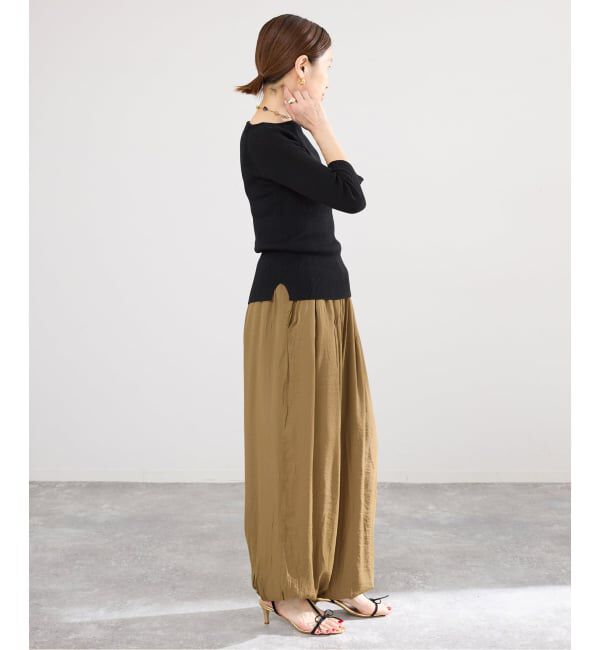 IENA「《予約》ウォッシャブル2WAYオフショルリブニット」|ニット・セーター|