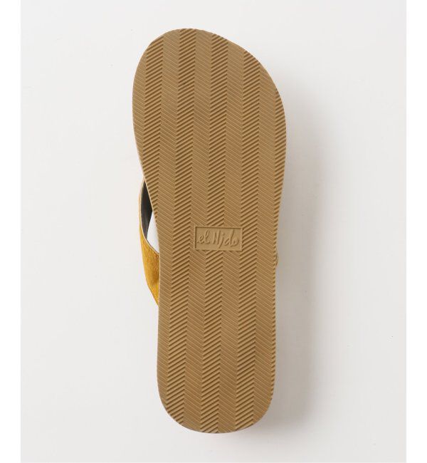 EDIFICE「EL NIDO FILIPS (エルニドフリップス) for BOUCLE ハラコヘアートングサンダ」|サンダル|