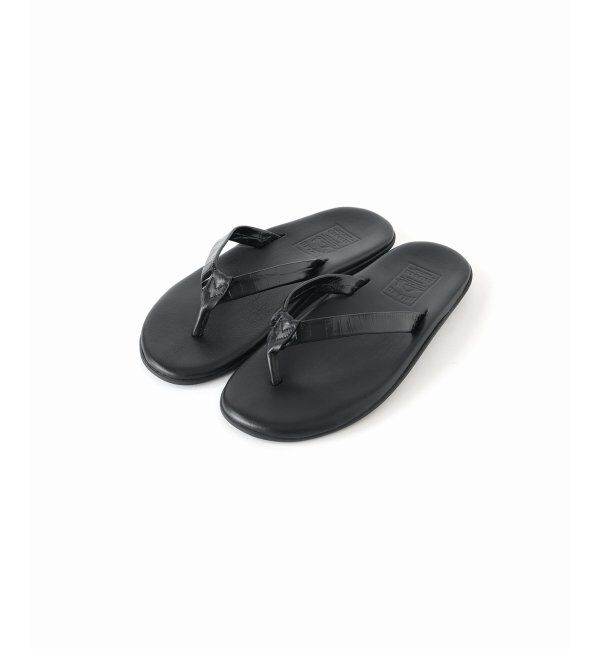 EDIFICE「ISLAND SLIPPER(アイランドスリッパ) 別注クロコ ナローストラップサンダル」|サンダル|