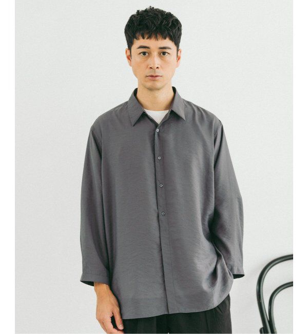 EDIFICE「シアー バンブー 8分袖 レギュラーシャツ」|シャツ・ブラウス|
