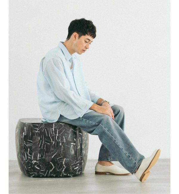 EDIFICE「シアー バンブー 8分袖 レギュラーシャツ」|シャツ・ブラウス|