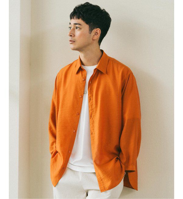 EDIFICE「シアー バンブー 8分袖 レギュラーシャツ」|シャツ・ブラウス|