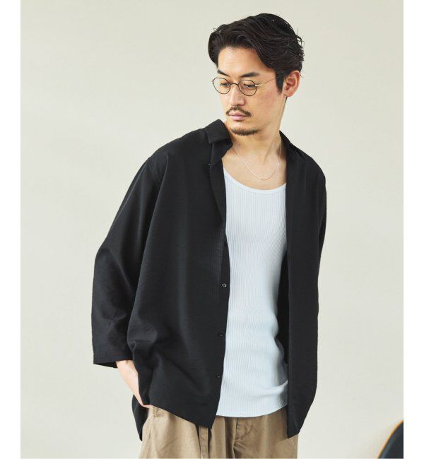 EDIFICE「シアー バンブー 8分袖 レギュラーシャツ」|シャツ・ブラウス|