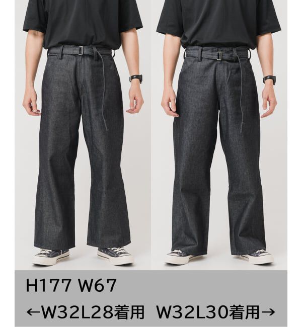 EDIFICE「LEVI&rsquo;S(R)/リーバイス(R) 別注 TWISTED BELTED デニムパンツ (L30)」|デニム|