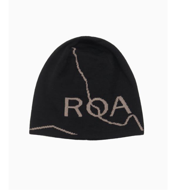 PULP「ROA / ロア LOGO WOOL BEANIE」|ニット帽|ブラック
