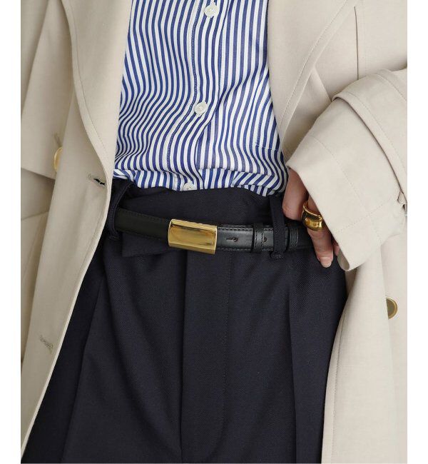 journal standard L'essage「【MAISON BOINET/メゾンボワネ】20MM BELT IN NAPPA:ベルト」|ベルト|ブラック