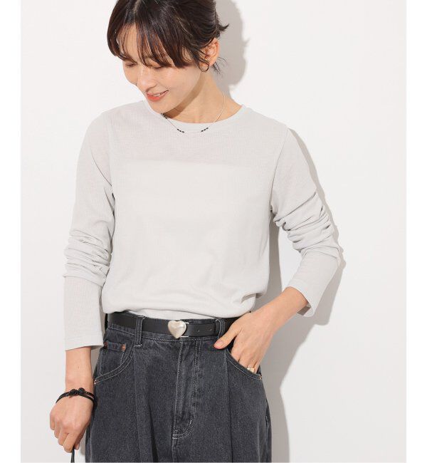 JOURNAL STANDARD relume「《追加》ソフトテレコクルーネックロングTEE」|Tシャツ・カットソー|グレーA