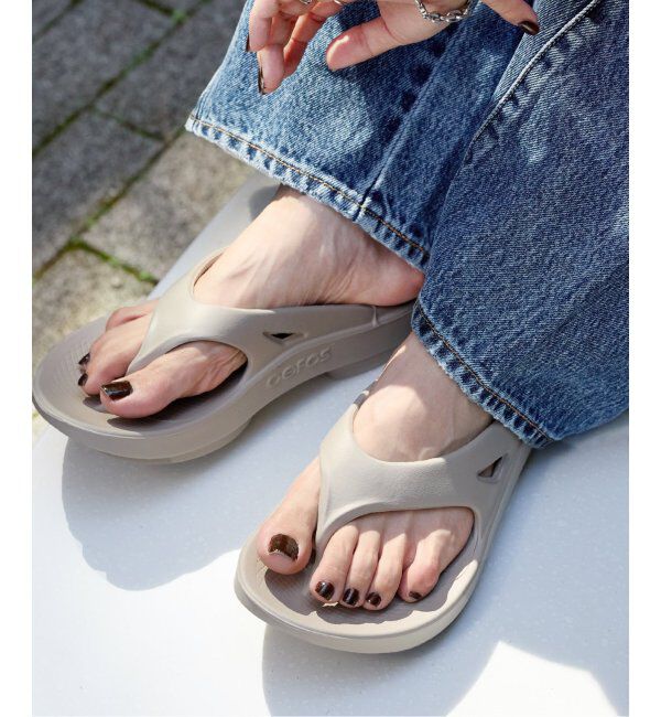 JOURNAL STANDARD「《追加》【OOFOS/ウーフォス】OOriginal」|サンダル|ベージュ