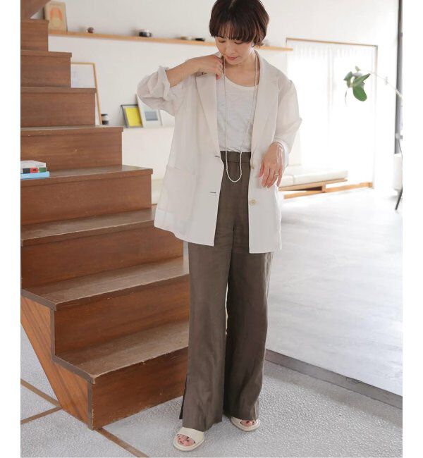 JOURNAL STANDARD relume「《追加2》麻スリットイージーパンツ」|その他|