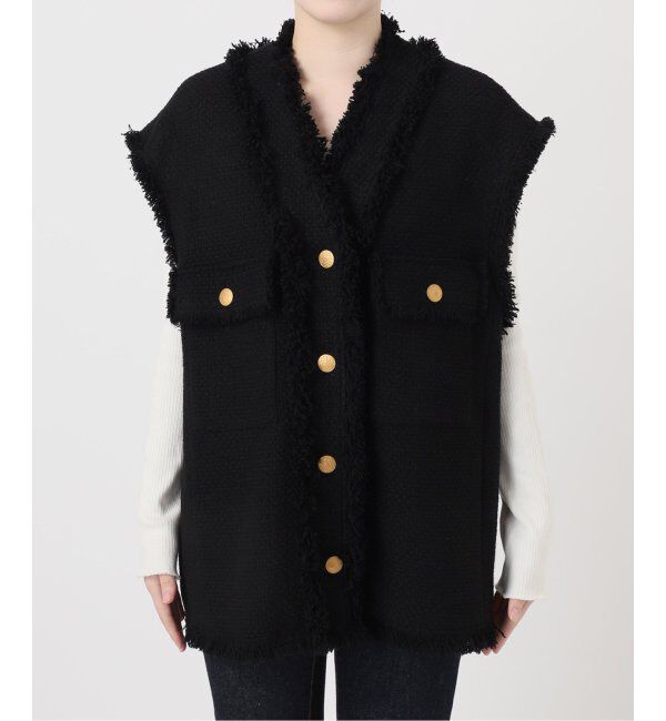 journal standard L'essage「GIOLICAツイードBIGベスト」|ダウンベスト・ベスト|