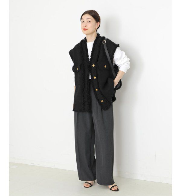 journal standard L'essage「GIOLICAツイードBIGベスト」|ダウンベスト・ベスト|