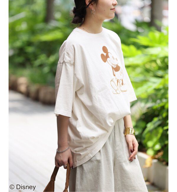 JOURNAL STANDARD relume「【GOOD ROCK SPEED】＜MICKEY MOUSE＞フロッキープリントTシャツ」|Tシャツ・カットソー|