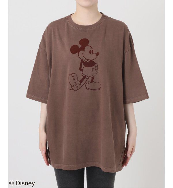 JOURNAL STANDARD relume「【GOOD ROCK SPEED】＜MICKEY MOUSE＞フロッキープリントTシャツ」|Tシャツ・カットソー|