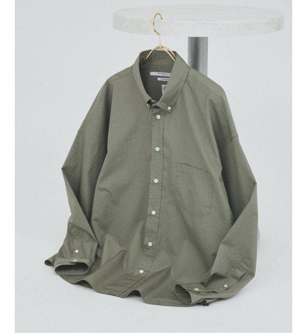 JOURNAL STANDARD「THOMAS MASON / トーマスメイソン ファット シルエット ボタンダウン シャツ」|シャツ・ブラウス|グレーB