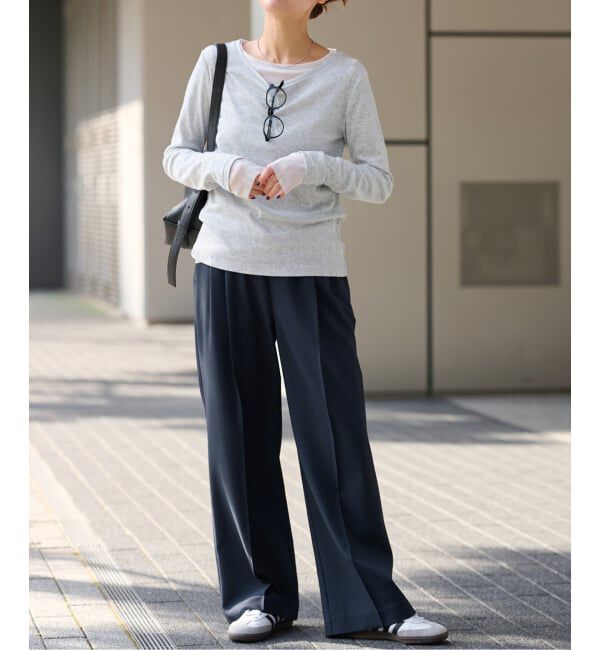 JOURNAL STANDARD relume「《追加7》マットウースフレアタックパンツ」|スラックス|