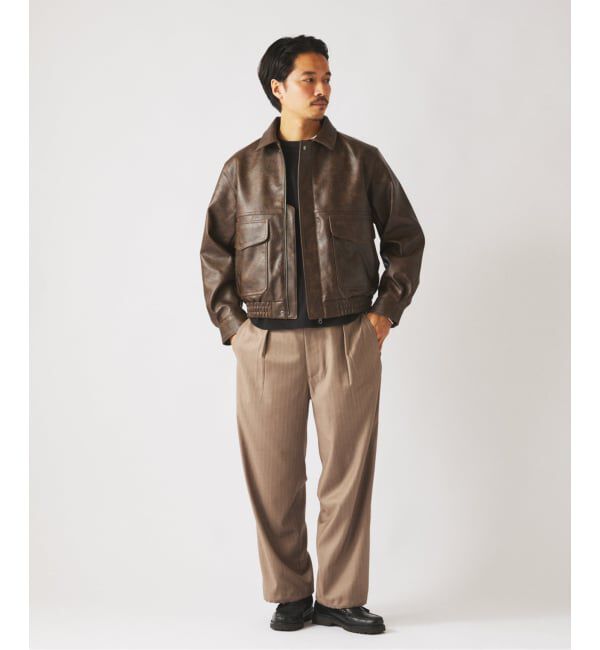 JOURNAL STANDARD relume「フェイクレザー フライトジャケット」|ミリタリージャケット|