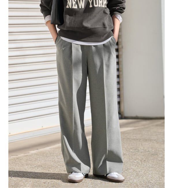 JOURNAL STANDARD relume「《WEB限定追加》マットウースフレアタックパンツ」|スラックス|