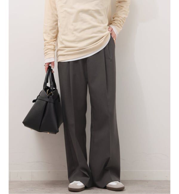 JOURNAL STANDARD relume「《WEB限定追加》マットウースフレアタックパンツ」|スラックス|グレー