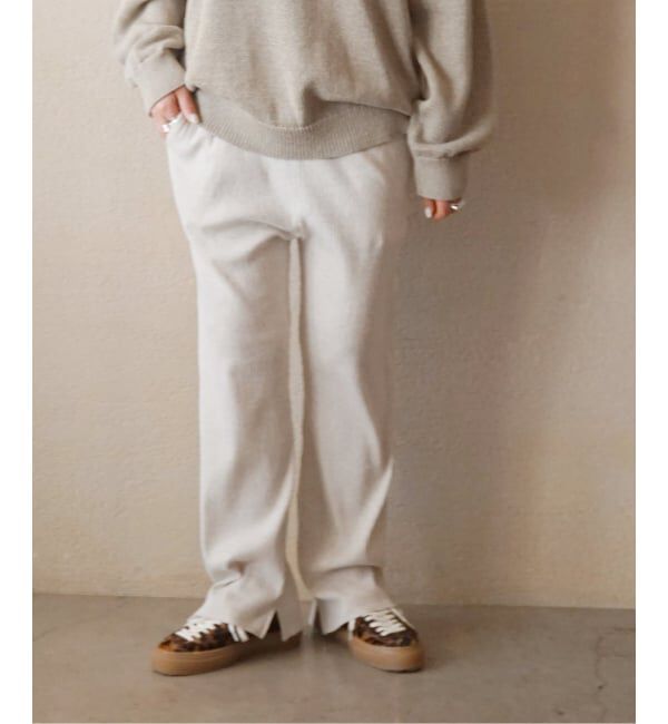 journal standard luxe「ランダムテレコ パンツ」|レギンス・スパッツ|ナチュラル