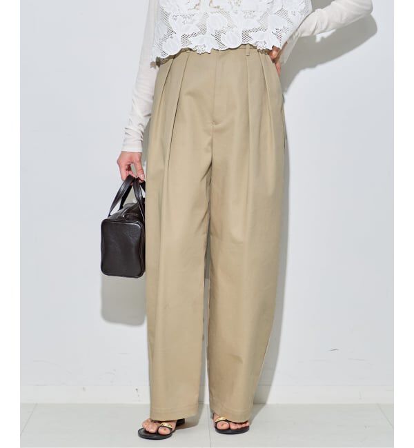 journal standard L'essage「《追加5》【金子綾さん着用】CP タックチノパンツ」|チノ|